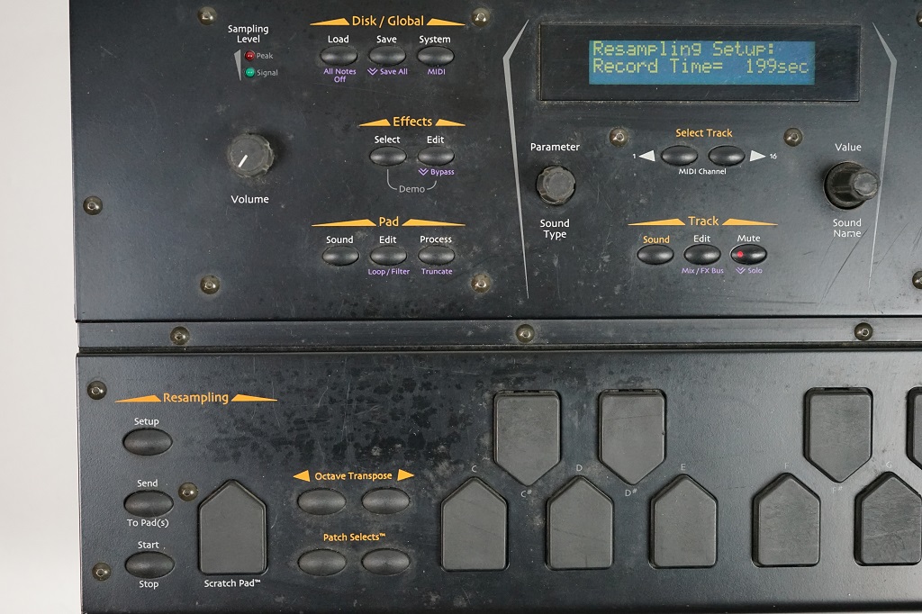 Ensoniq-ASR-X Bedienfeld