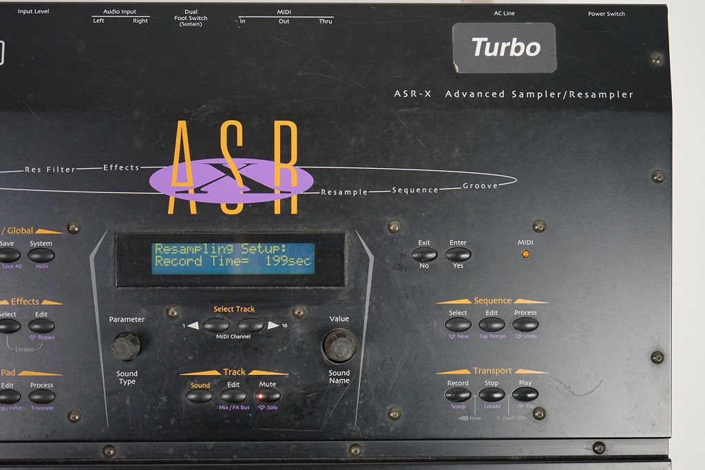Ensoniq ASR-X Bedienfeld 2