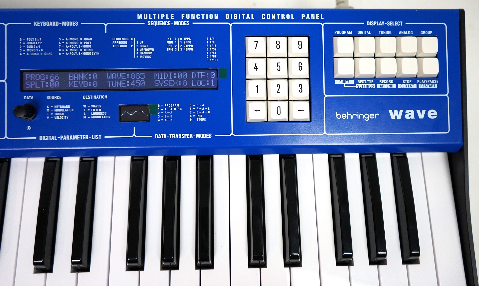 Behringer Wave Wavetable Synthesizer Panel right