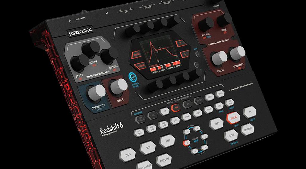 Supercritical Synthesizers Redshift 6 display