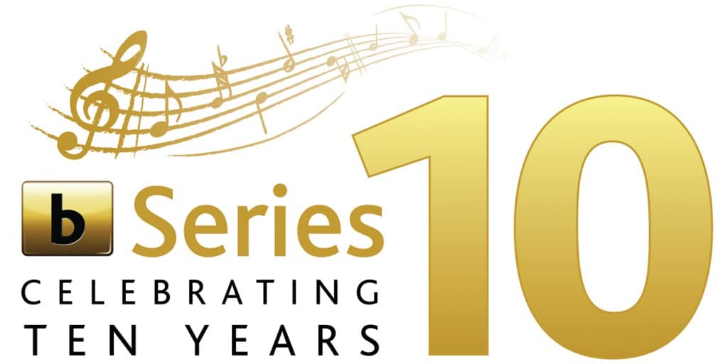 B Series 10 year logo