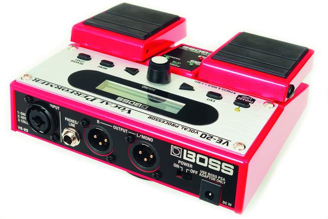 Boss VE-20, schwarz-pink, Harmonizer und Looper