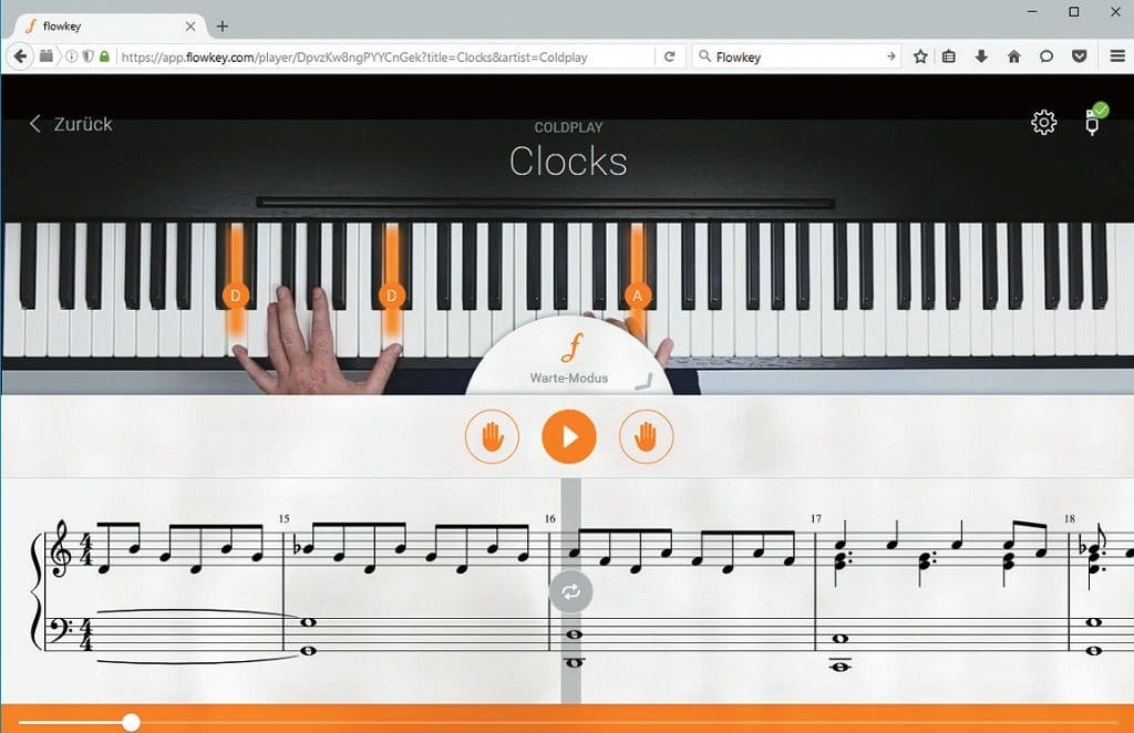Virtuelle Klavierlehrer