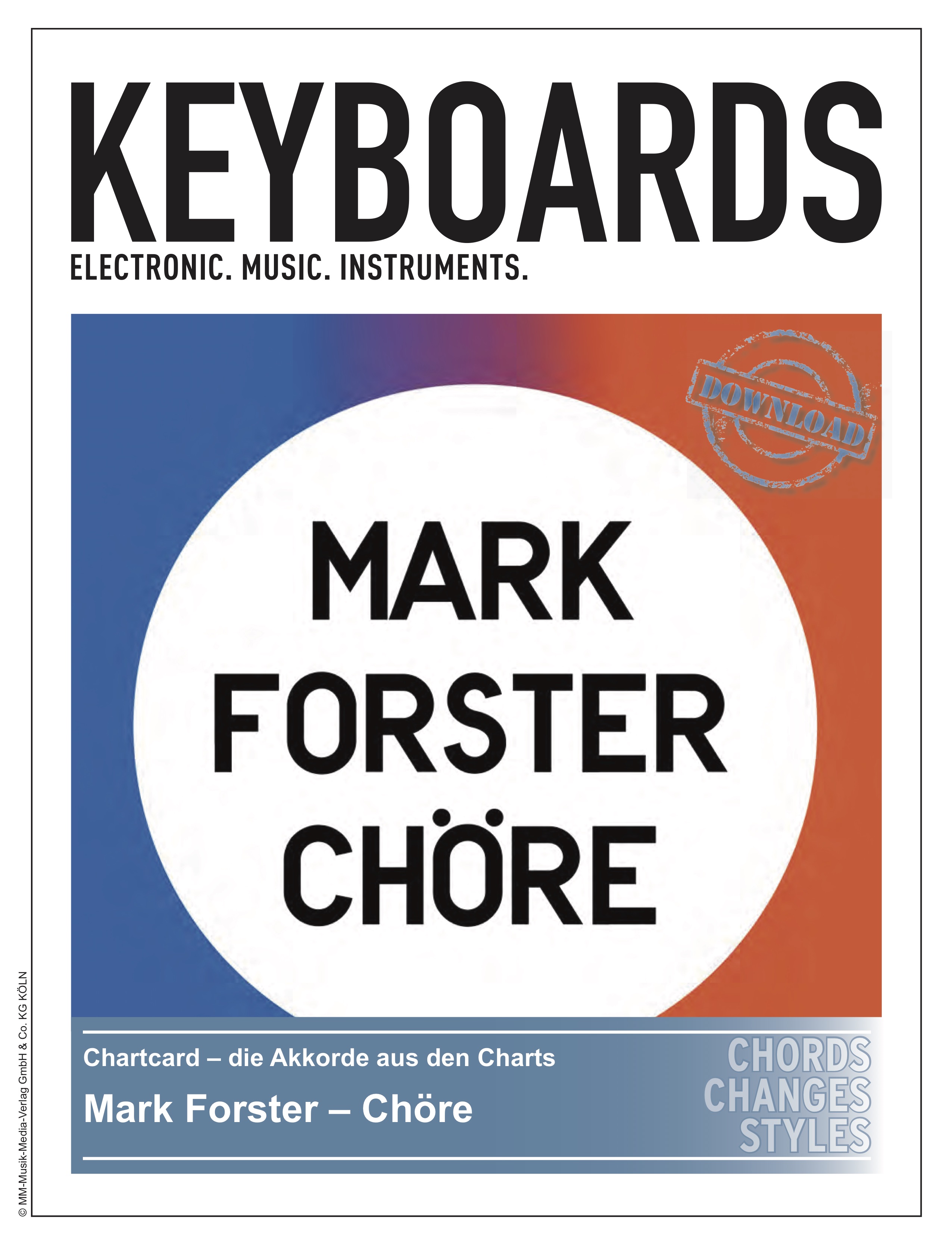 Produkt: Chartcard – Mark Forster – Chöre