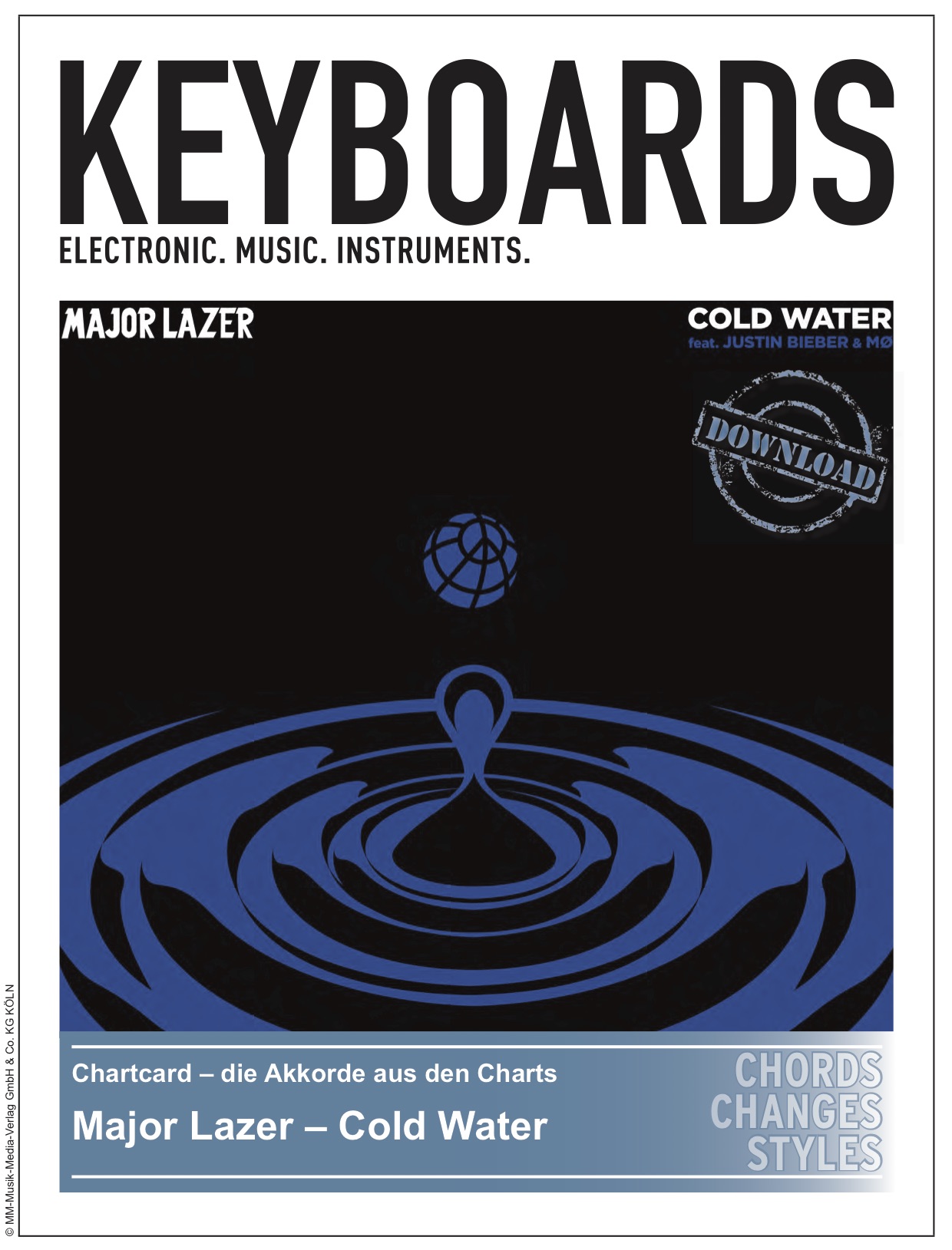 Produkt: Chartcard – Major Lazer – Cold Water