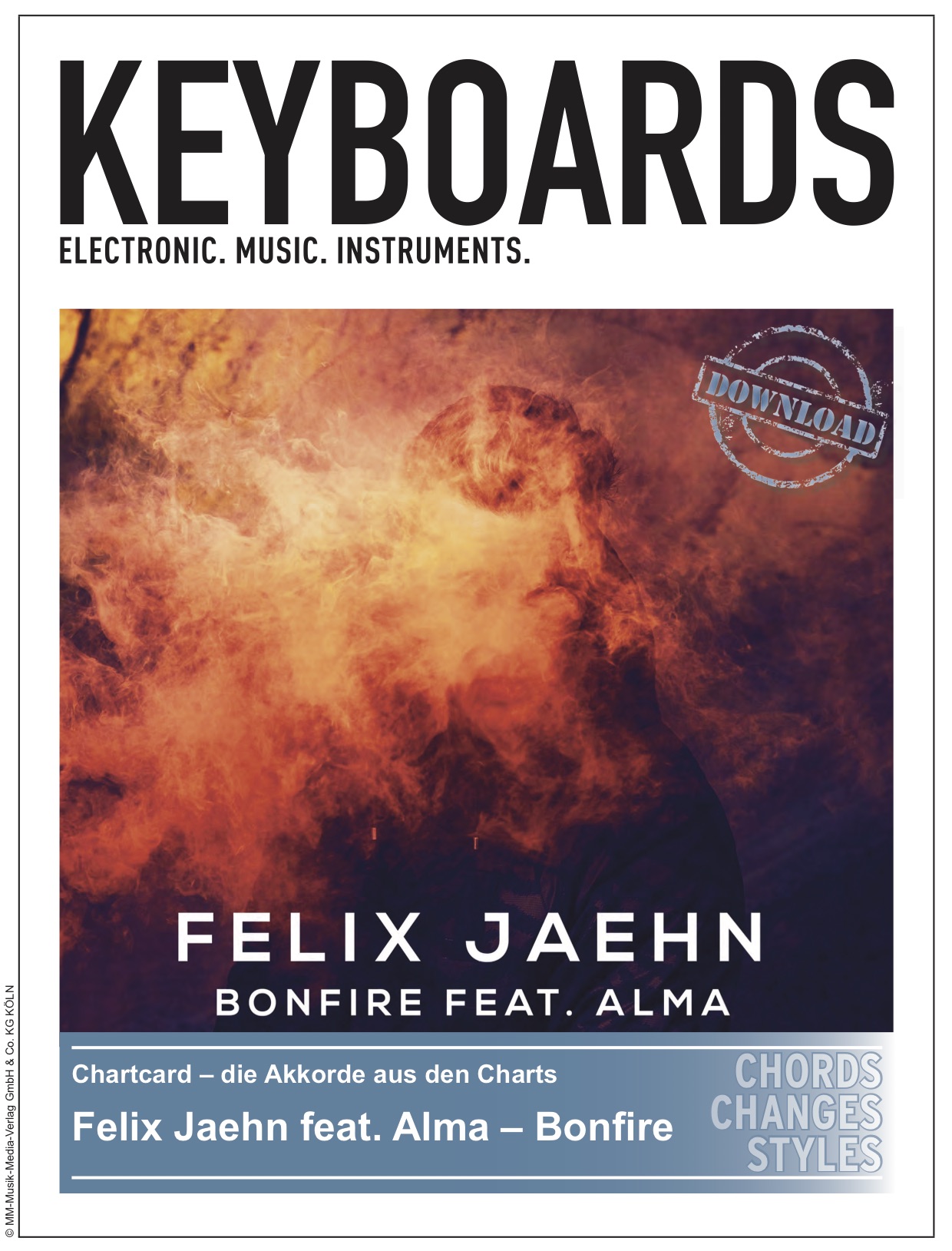Produkt: Chartcard – Felix Jaehn – Bonfire