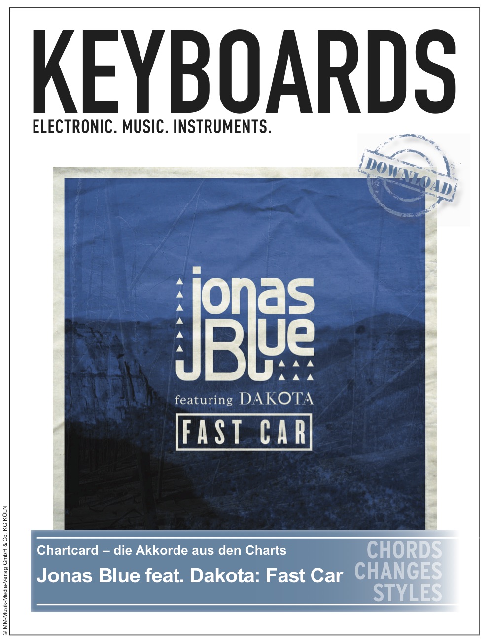 Produkt: Chartcard – Jonas Blue feat. Dakota: Fast Car