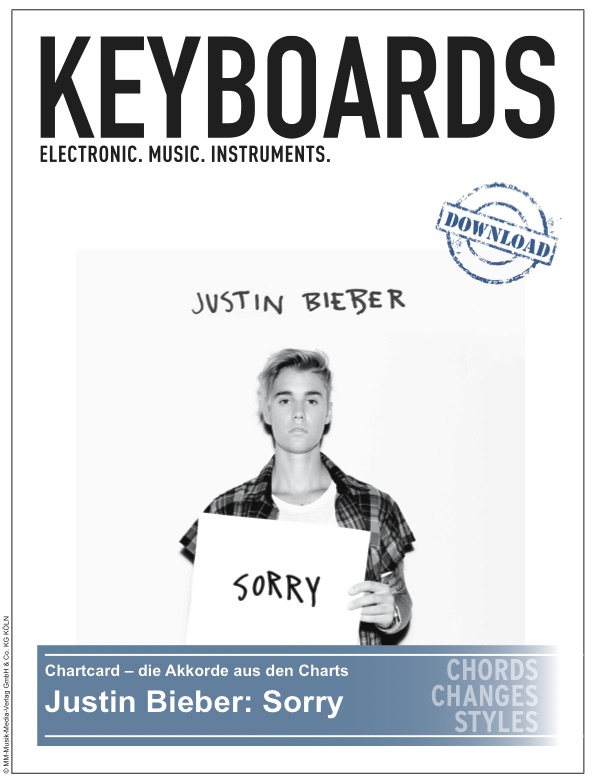 Produkt: Chartcard – Justin Bieber – Sorry