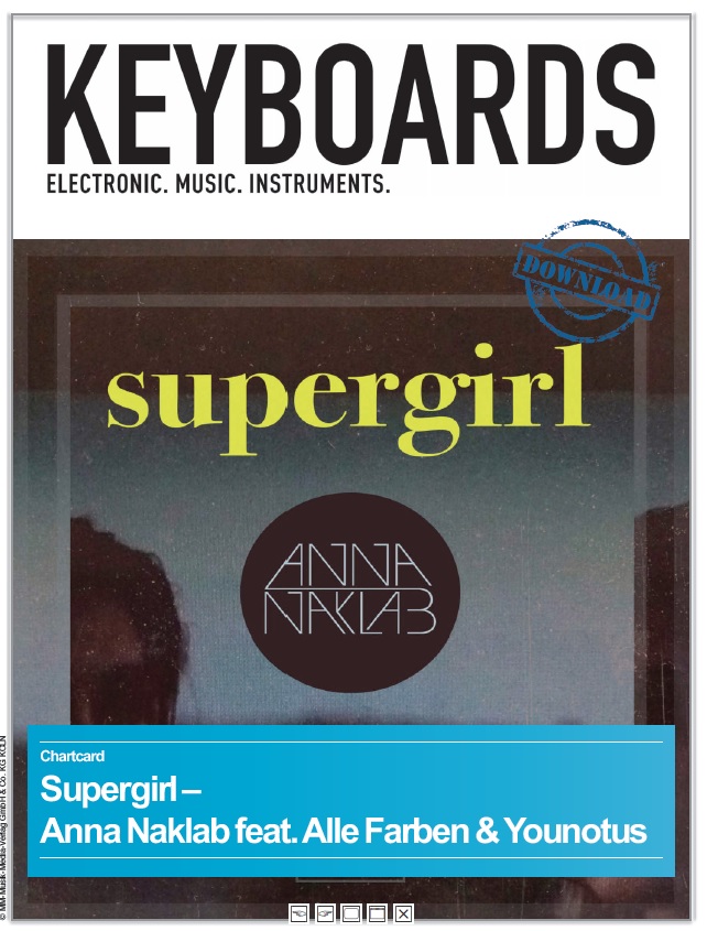 Produkt: Chartcard – Supergirl von Anna Naklab feat. Alle Farben & Younotus