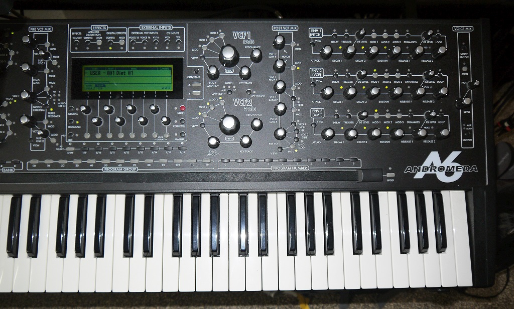 Alesis Andromeda Bedienfeld rechts