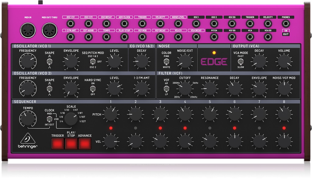 Behringer Edge Synthesizer top