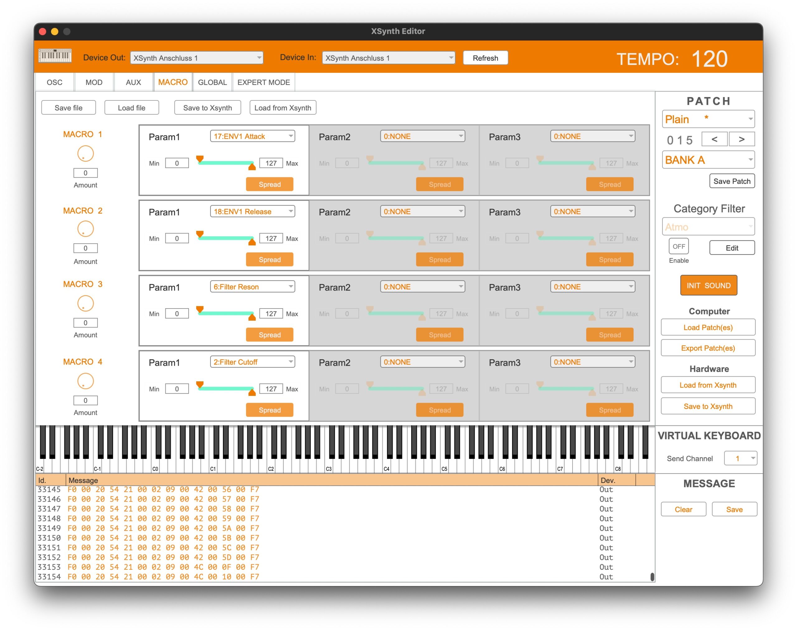ESI Xsynth makro