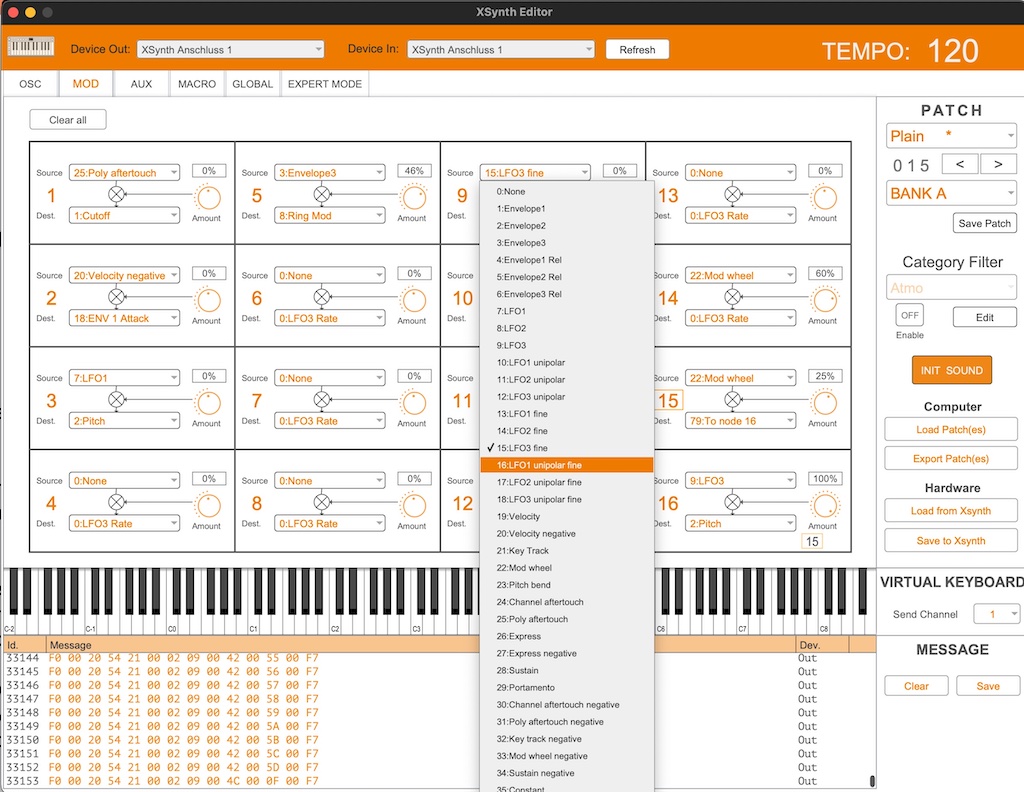 ESI Xsynth editor mod