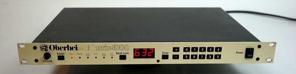 Oberheim Matrix 1000 Synthesizer, Front
