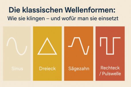 Analoge Wellenformen in einem Synthesizer