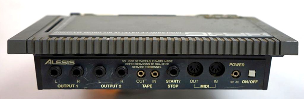 Alesis HR 16 4 Rückseite mit Anschlüsse