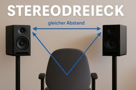 Stereodreieck im Tonstudio