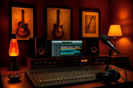 Gemütliche Atmosphäre im Tonstudio