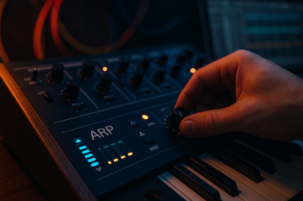 Spielhilfe Arpeggiator bei Synthesizer