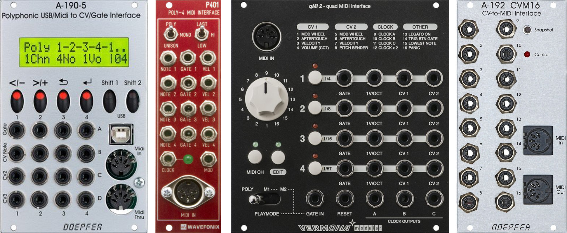 MIDI/CV-Interface poly Eurorack