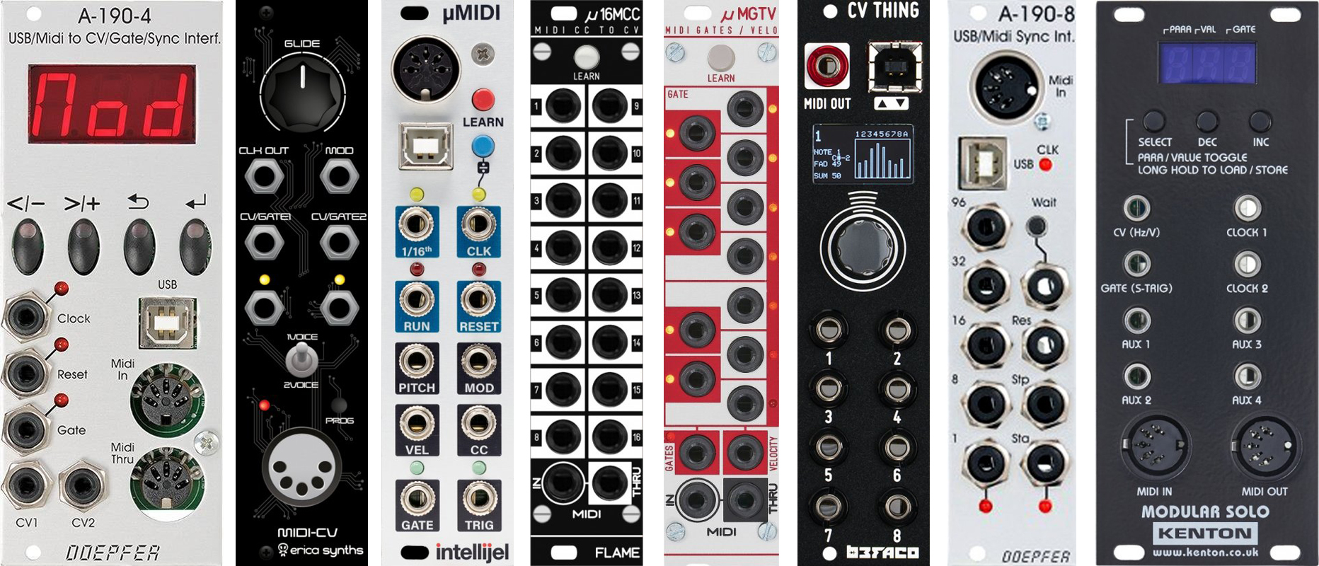 MIDI/CV-Interface Eurorack