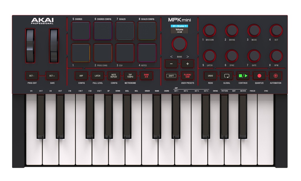 Controllerkeyboard Akai MPK Mini 4