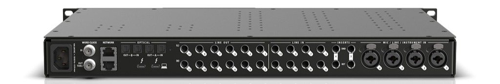 MOTO 848 Rückseite und Anschlüsse am Audio-Interface