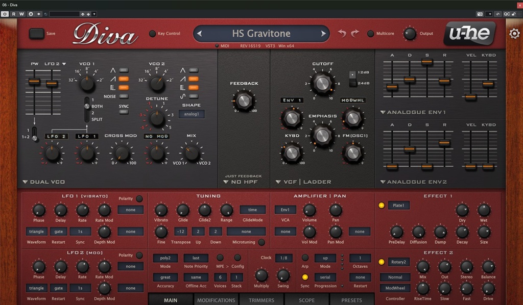 Uhe Diva Software Synthesizer
