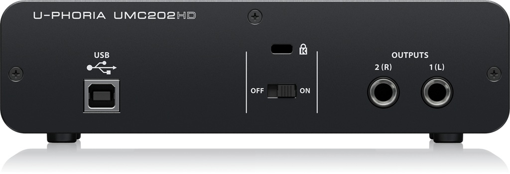 Behringer U-Phoria UMC202HD Test Rückseite