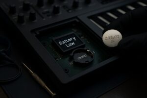 Batteriewechsel Synthesizer Keyboard Piano