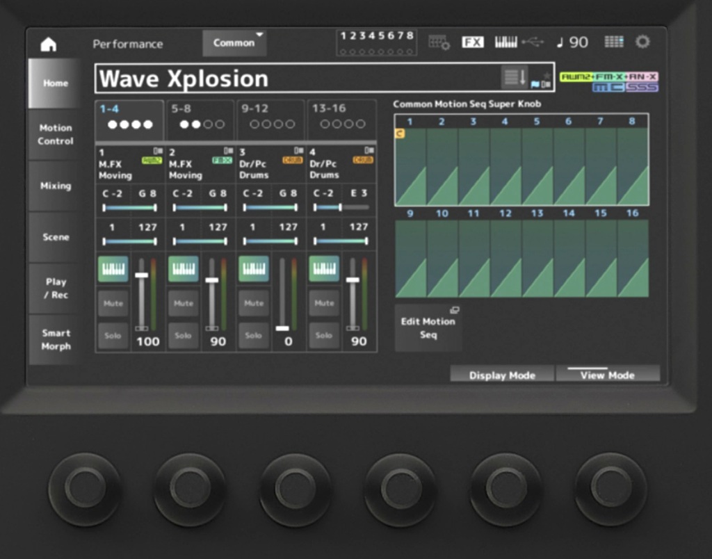 Yamaha MODX-M Großes Touchpad