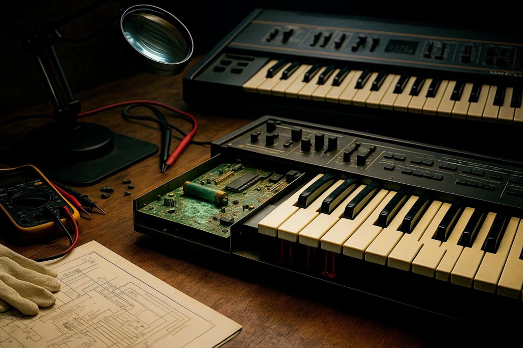Reparatur analoger Synthesizer lohnt sich Reparatur