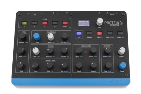 Waldorf Protein Wavetable-Synthesizer mit Microwave-Genen