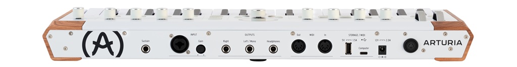 Arturia AstroLab 37 Rückseite mit Audioanschlüsse und Midi