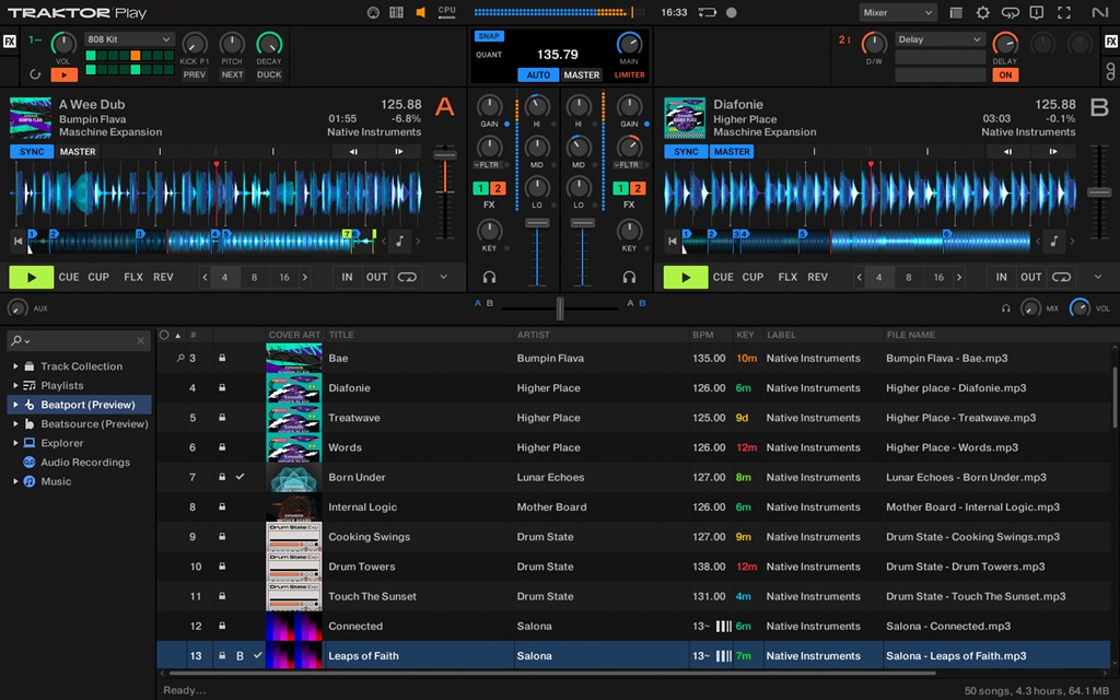Traktor Play DJ-Software für Einsteiger