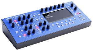 Kompakter Desktop-Synth mit intuitiver Bedienoberfläche, hochwertiger Verarbeitung und eigenständigem Look – der 3rd Wave 8M im Studioeinsatz.