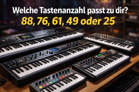 Wieviel Tasten bei einem Keyboard oder Synthesizer