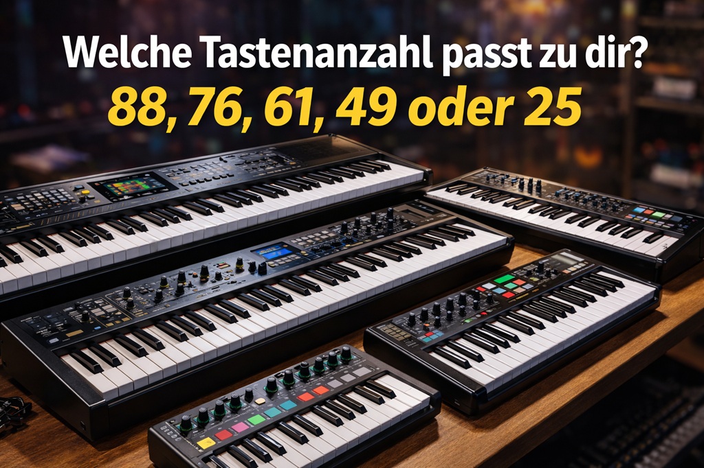 Wieviel Tasten bei einem Keyboard oder Synthesizer