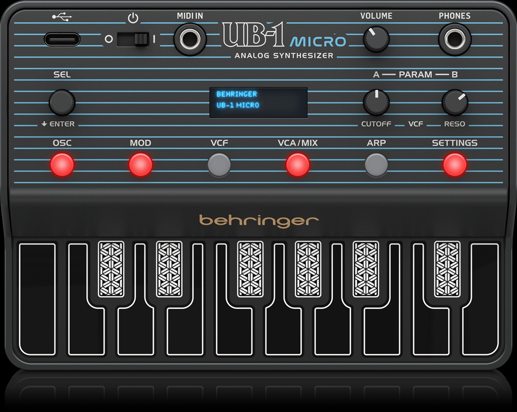 Behringer UB-1 Micro, analoger Mini-Synthesizer