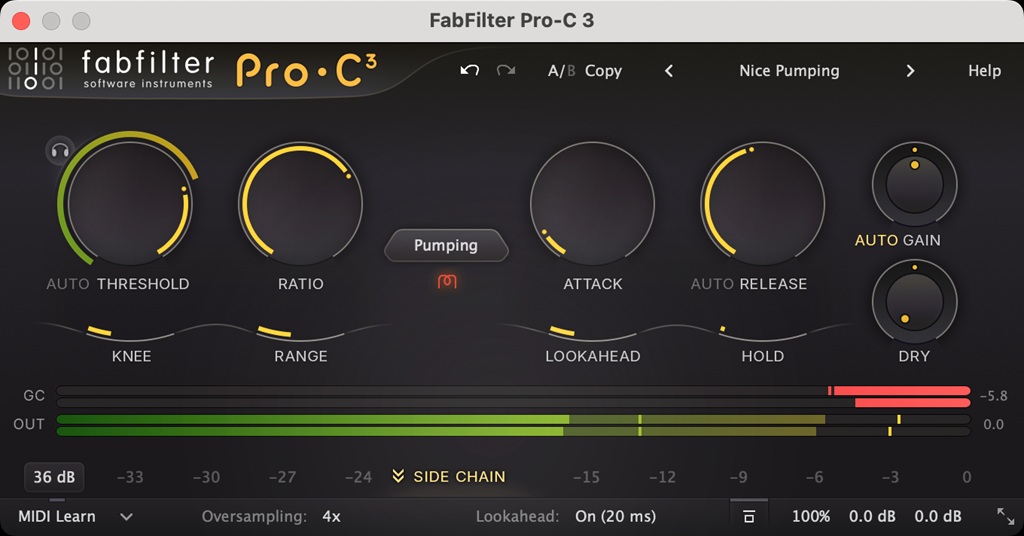 FabFilter Pro-C 3, Kompressor Plug-in