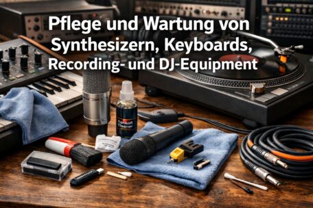 Wie Pflege und Warte ich meinen Synthesizer, Keyboard, Mikrofon und Plattenspieler