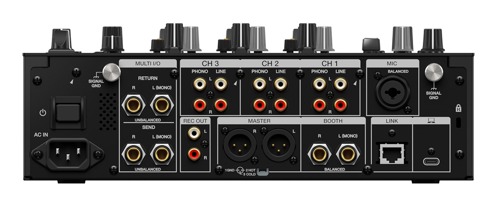 AlphaTheta DJM-V5 Rückseite