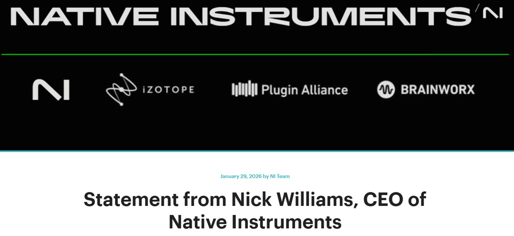 CEO Nick Williams NI zur Insolvenz von native Instruments