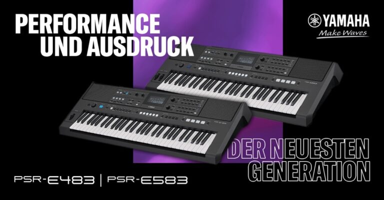 Neue Keyboards zur NAMM 2026 von Yamaha PSR-E483 und PSR-583