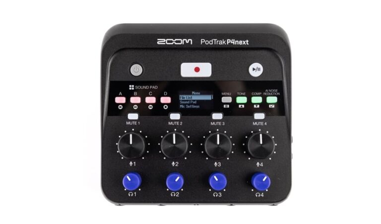 Podcast Recorder ZOOM PodTrak P4next