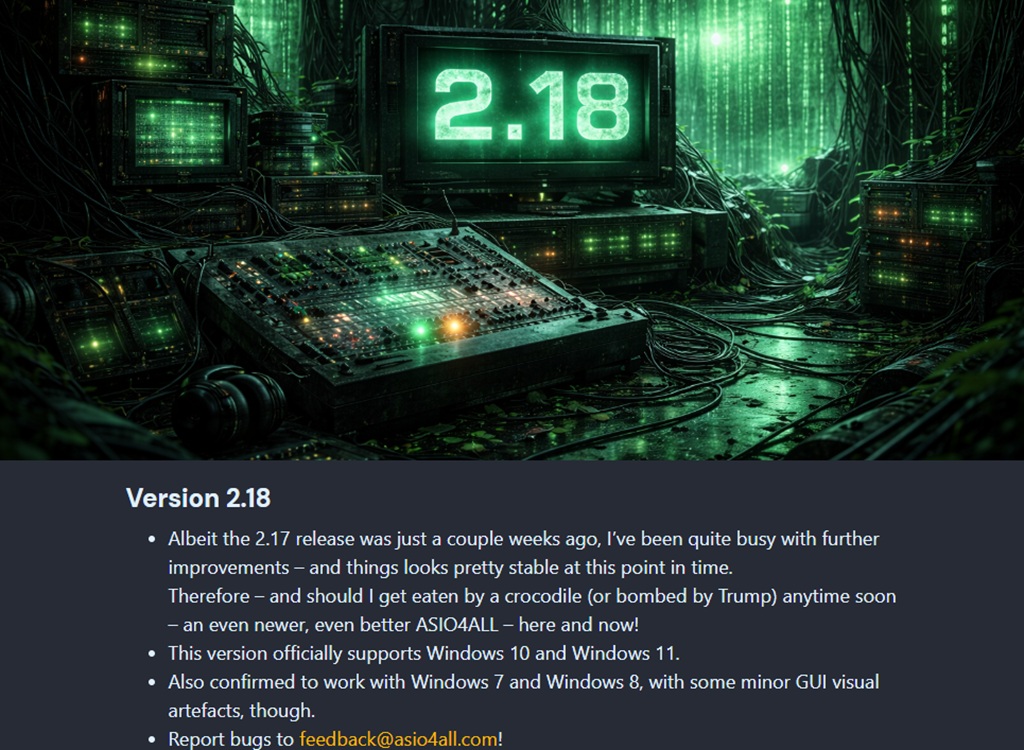 ASIO4ALL Treiber, kostenloser Helfer für deine DAW