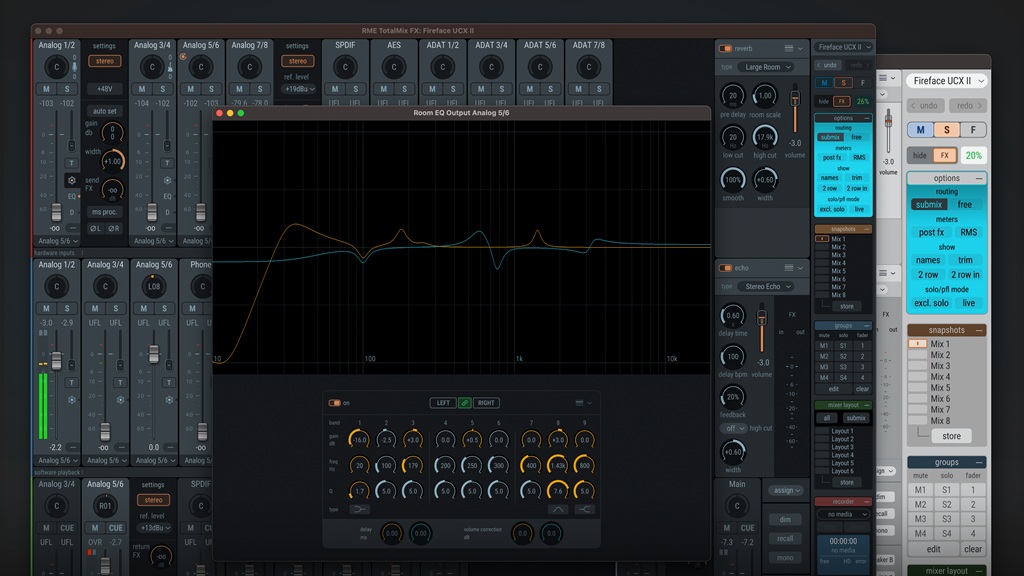 RME TotalMix FX 2.0: Mehr Übersicht beim Recording mit Audiointerfaces