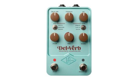 Übersichtlich gestaltete Oberfläche mit klar getrennten Delay- und Reverb-Sektionen – direkter Zugriff auf alle klangrelevanten Parameter ohne Menüstruktur.
