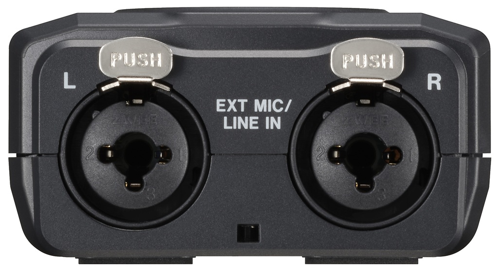 Anschluss für 2 Mikrofone am Tascam DR-40XP