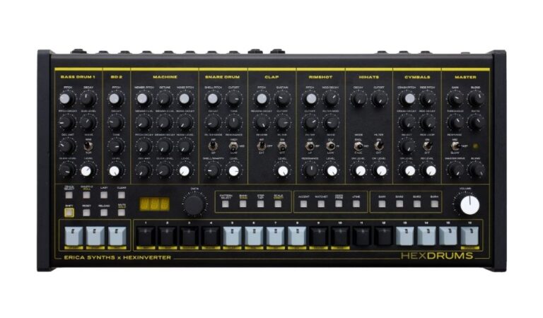 Erica Synths Hexdrums im Test: Analoge Drum-Machine mit Charakter